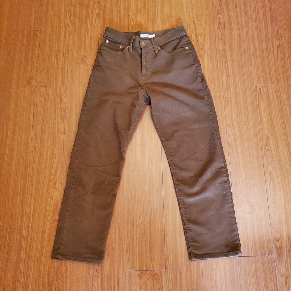 Levi's Wedgie Straight Corduroy Pants